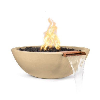 The Outdoor Plus Sedona Fire & Water Bowl, 27", GFRC Concrete | OPT-27RFW