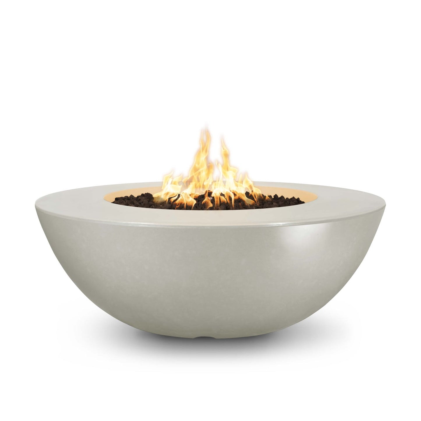 The Outdoor Plus Sedona Fire Pit Wide Ledge, 48", GFRC Concrete | OPT-SEDWL48