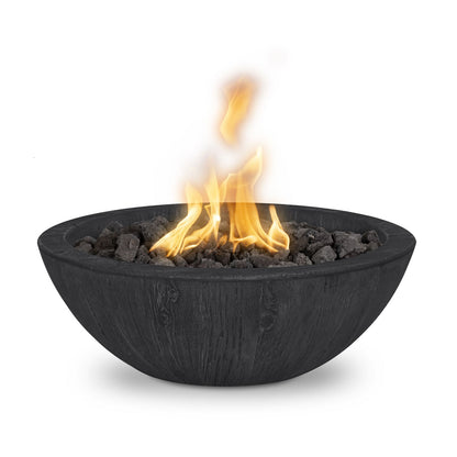 The Outdoor Plus Sedona Fire Bowl, 27", GFRC Wood Grain | OPT-27RWGFO