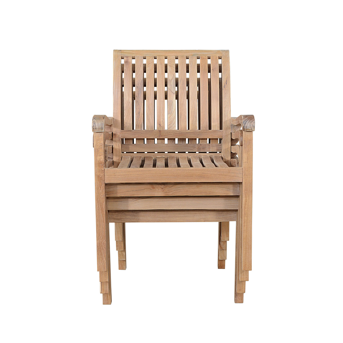 Anderson Teak Aspen Stackable Armchair (Fully Built & 4 pcs in a box)