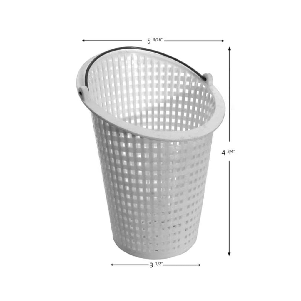 Side profile showing depth of Aladdin Equipment B-11 basket