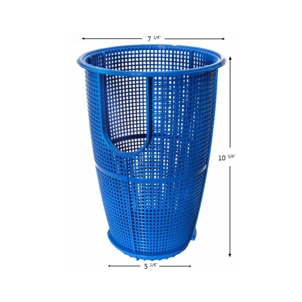 Side profile showing depth of Aladdin Equipment B-218 basket