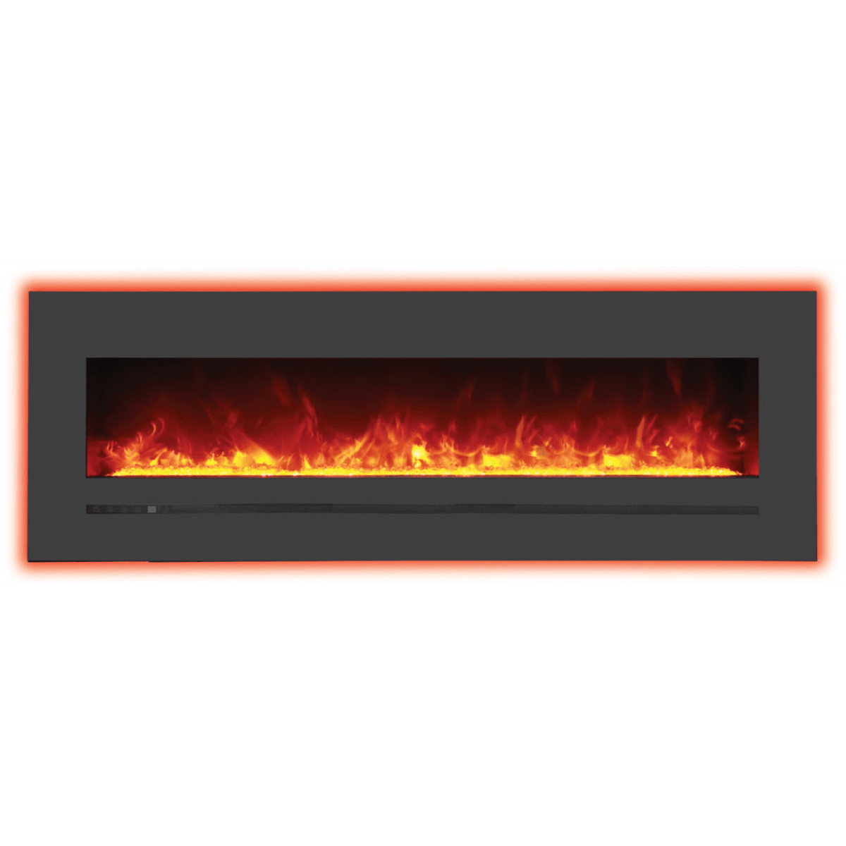 Amantii Wall Mount Flush Mount 60 inch Electric Fireplace WM-FML-60-6623-STL