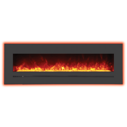Amantii Wall Mount Flush Mount 60 inch Electric Fireplace WM-FML-60-6623-STL