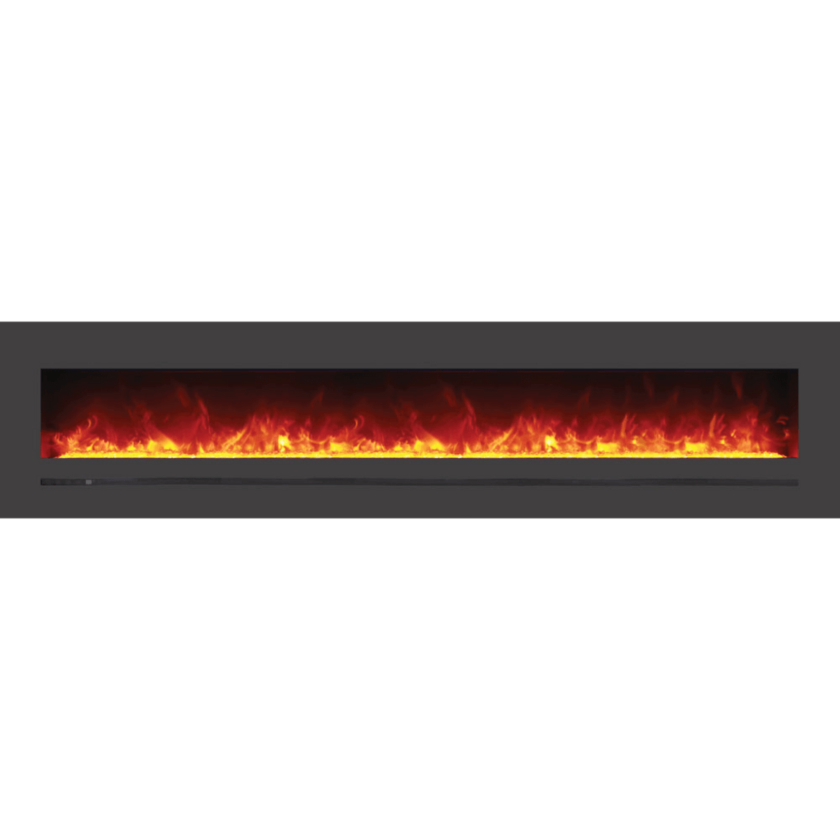 Amantii Wall Mount Flush Mount 88 inch Electric Fireplace WM-FML-88-9623-STL