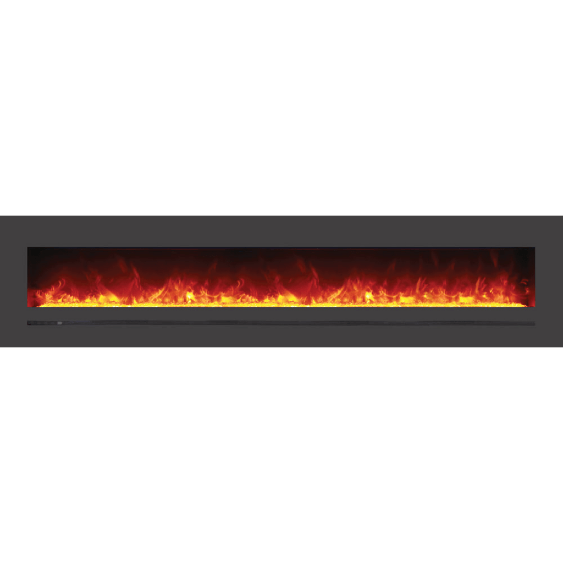 Amantii Wall Mount Flush Mount 88 inch Electric Fireplace WM-FML-88-9623-STL