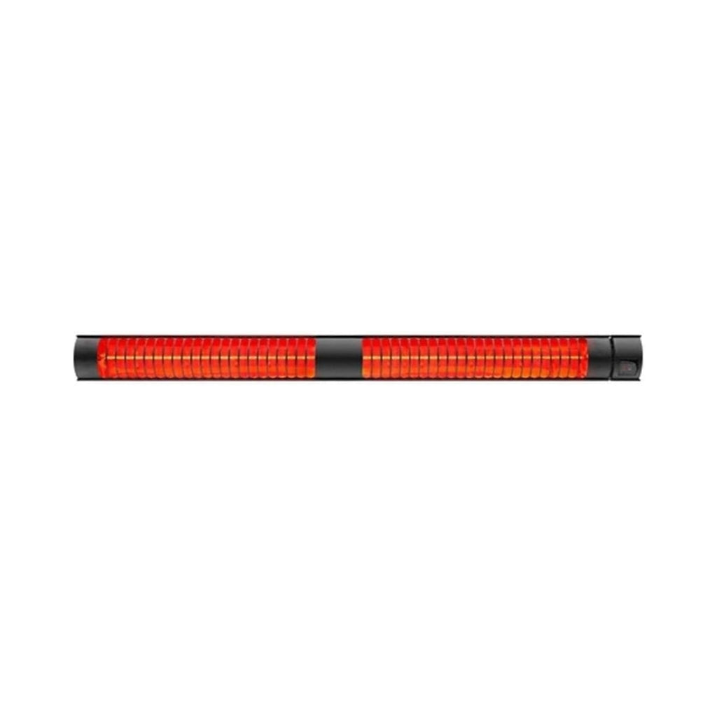 Stylish weatherproof outdoor heater with a sleek stainless steel finish for patios.