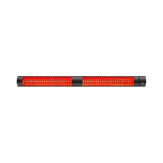 Stylish weatherproof outdoor heater with a sleek stainless steel finish for patios.