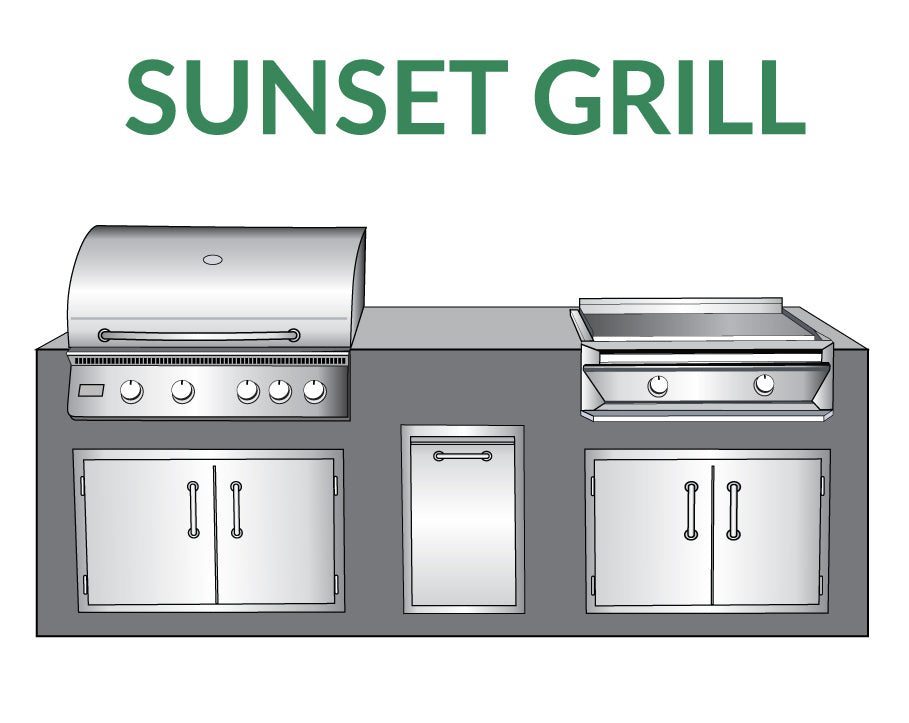 Patio Breeze Sunset Grill complete outdoor kitchen