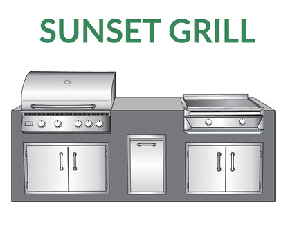 Patio Breeze Sunset Grill complete outdoor kitchen