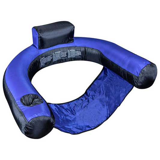Swimline SW90465 Inflatable Nylon Fabric Covered Swimming Pool Float U-Seat