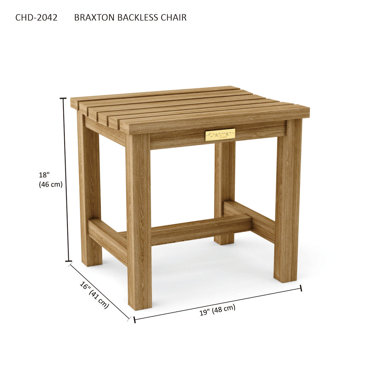 Anderson Teak Braxton Backless Bench