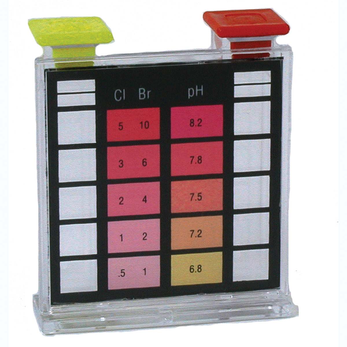 Taylor K1001 Test Block Chlorine (.5 - 5.0 Ppm), Bromine (1 - 10 Ppm) And Ph (6.8 - 8.2) | 9782