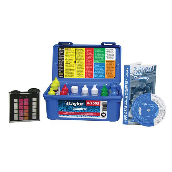 Taylor Complete Kit, Chlorine/Bromine, Ph, Alkalinity, Hardness, Cya, 6-Pack , .75 OZ | K-2005-6