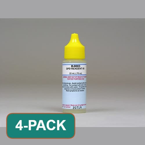 Taylor DPD Reagent #3 Dropper Bottle, 0.75 oz, sold as a 4-pack