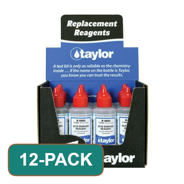 Taylor Acid Demand Reagent, 2000 Series, 2 oz, sold as a 12-pack