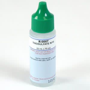 One 0.75 oz bottle of Taylor Thiosulfate N/10, label facing forward