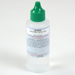 One 2 oz bottle of Taylor Sulfuric Acid, label facing forward