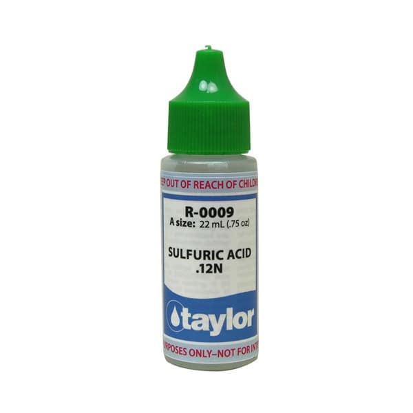 One 32 oz bottle of Taylor Sulfuric Acid, label facing forward