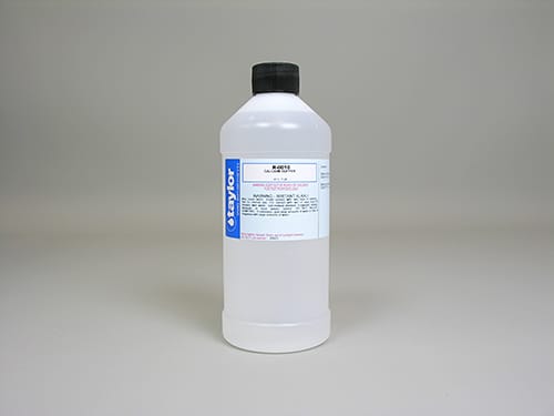 One 16 oz bottle of Taylor Calcium Buffer, label facing forward