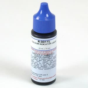 One 0.75 oz bottle of Taylor Calcium Indicator, label facing forward