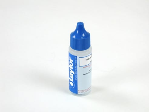 One 0.75 oz bottle of Taylor Hardness Reagent Dropper Bottle, label facing forward