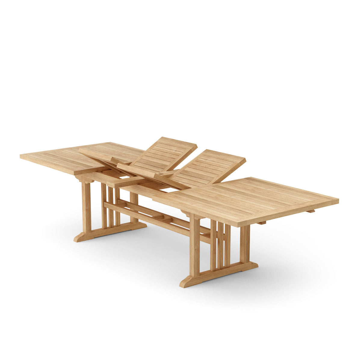 Anderson Teak Sahara 126" Rectangular Double Ext. Table