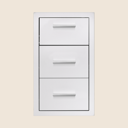 Summerset Vertical Two-Drawer & Paper Towel Holder Combo, 17 inch, TDC-17