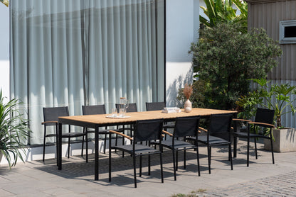 LifestyleGarden Topaz Extendable Outdoor Dining Table, Seats 10 to 12