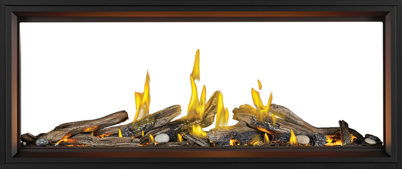 Napoleon TLV62LN2 Tall Linear Vector™ 62 See Through with Luminous Logs Natural Gas Fireplace