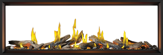 Napoleon TLV74LN2 Tall Linear Vector™ 74 See Through with Luminous Logs Natural Gas Fireplace