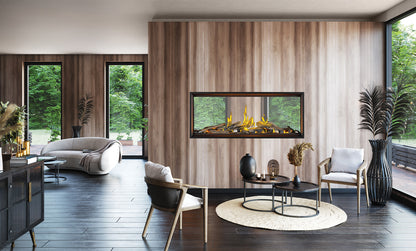 Napoleon TLV50LN2 Tall Linear Vector™ 50 See Through with Luminous Logs Natural Gas Fireplace