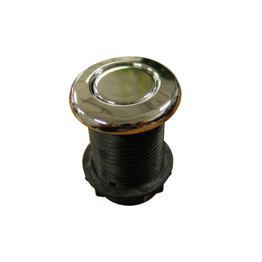 Low-profile Tecmark Air Button 3428 with a durable chrome finish for spa controls.