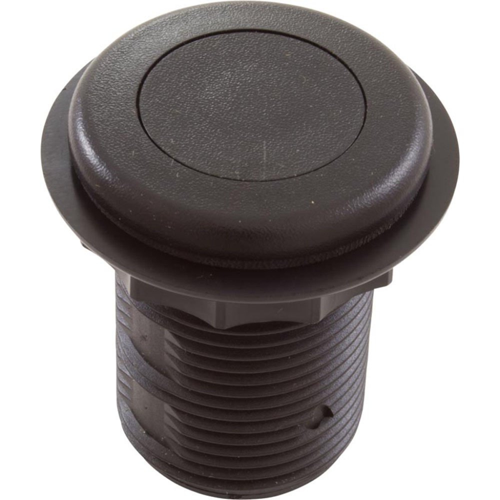 Tecmark Low Profile Air Button Black - Sleek, weatherproof air button for spa and pool control.
