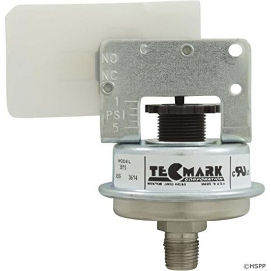 Tecmark Pressure Switch - 3015 for precise pool and spa pressure control.