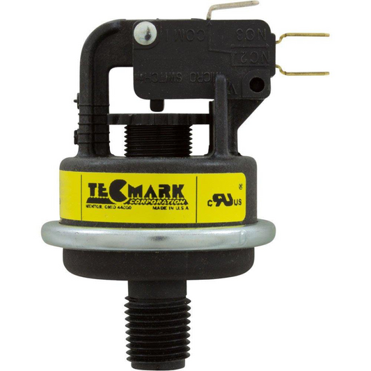 Durable Tecmark Pressure Switch 25A 1/8 in MPT SPDT for reliable pool control.