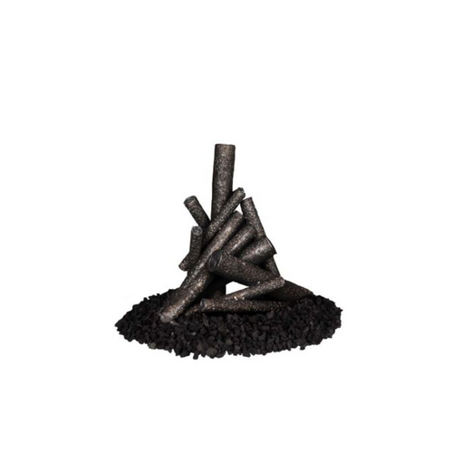 The Outdoor Plus Fire Pit Log Pile, 19-inch, steel
