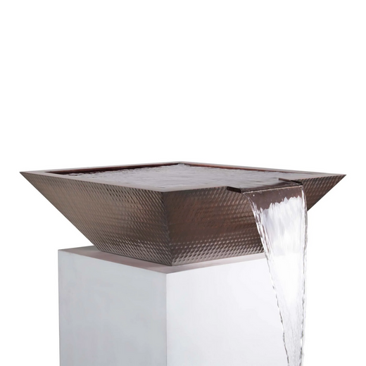 The Outdoor Plus Maya Water Bowl, 24-inch, stainless steel, wide spillway