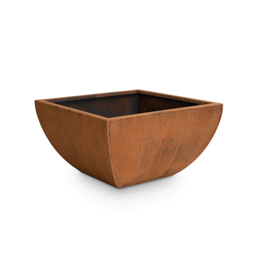 The Outdoor Plus Tuscon Planter, 24-inch x 24-inch, Corten steel