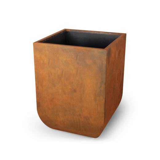 The Outdoor Plus Tuscon Planter, 26-inch x 26-inch, vertical, Corten steel