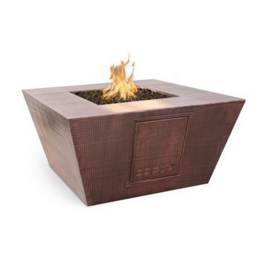 The Outdoor Plus Redan Fire Pit, 36-inch, square, copper