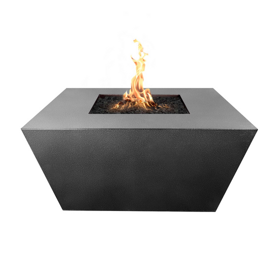 The Outdoor Plus 36" Square Redan Outdoor Fire Pit - Stainless Steel - Match Lit - Natural Gas | OPT-SQ36SS-NG