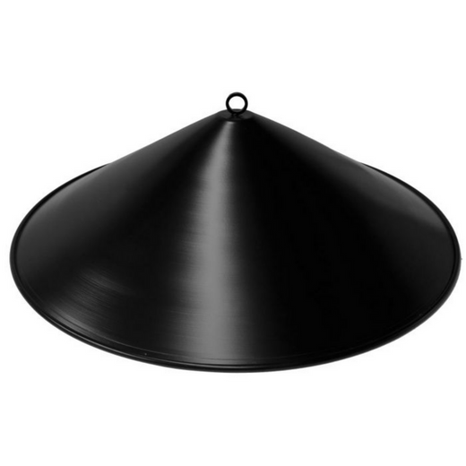 The Outdoor Plus Round Cover & Heat Reflector, 47-inch, black aluminum