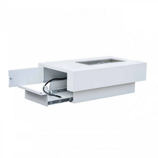 The Outdoor Plus San Juan Fire Pit, 48-inch, rectangular, stainless steel
