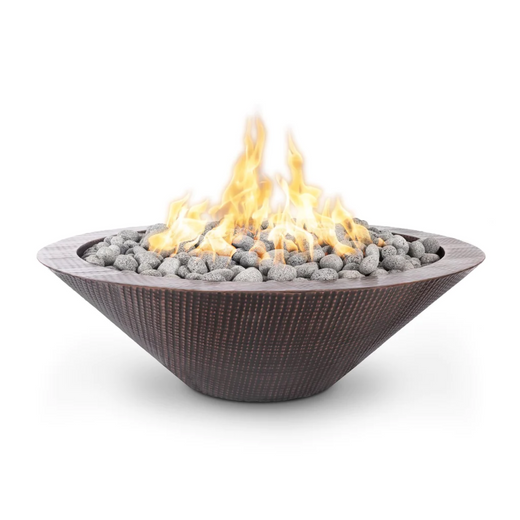 The Outdoor Plus Cazo Fire Pit, 48-inch, round, copper, natural gas