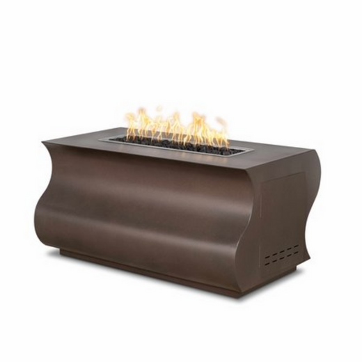 The Outdoor Plus Tidal Fire Pit, 48-inch, rectangular, copper