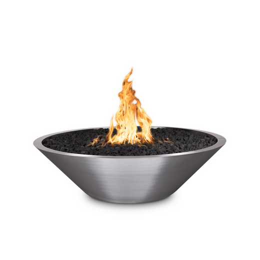 The Outdoor Plus Cazo Fire Pit, 48-inch, round, stainless steel