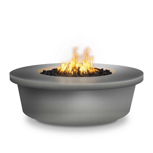 The Outdoor Plus Tempe Fire Pit, 48-inch, round, stainless steel