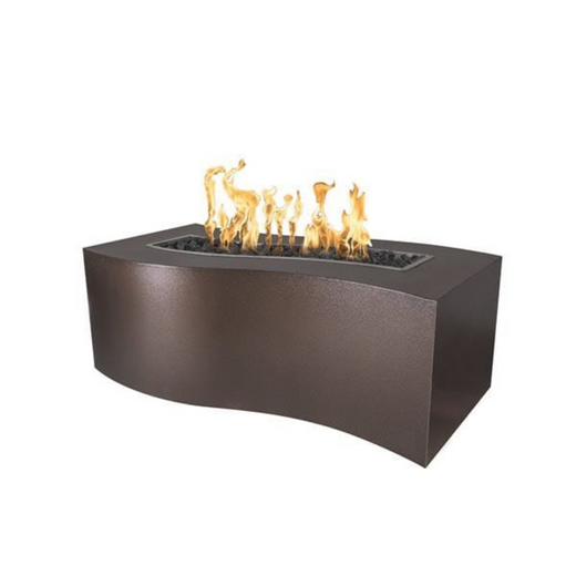 The Outdoor Plus Billow Fire Pit, 60-inch, rectangular, copper