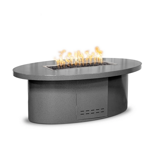 The Outdoor Plus Vallejo Fire Table, 60-inch, oval, copper, natural gas